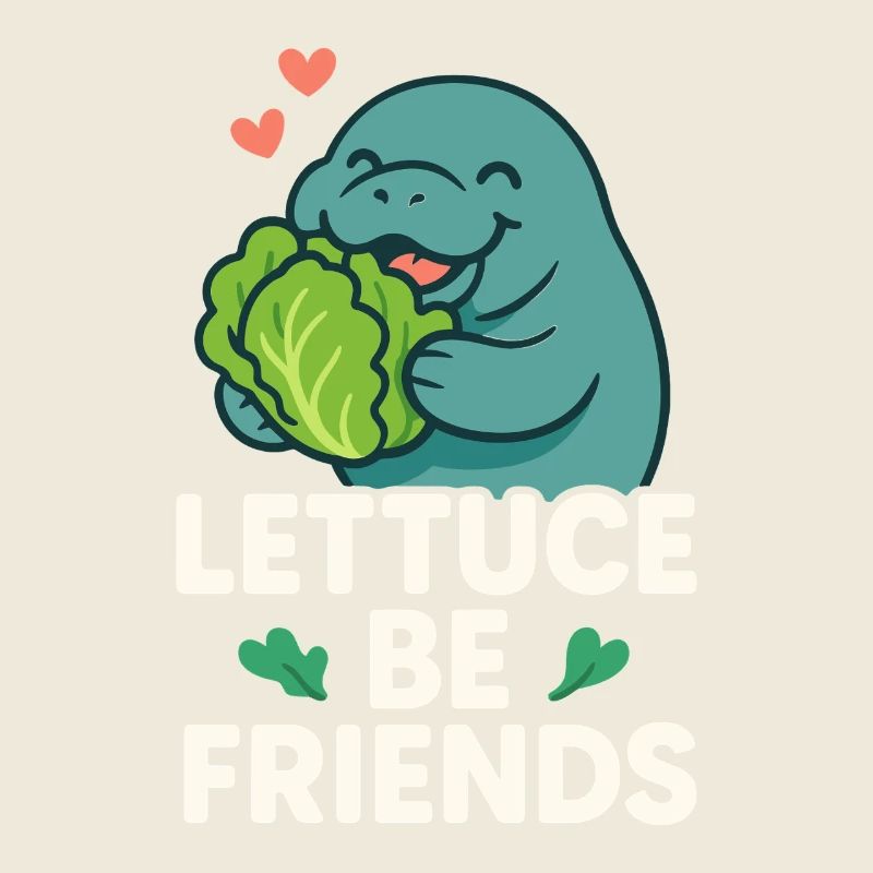 Manatee enthusiast sea beef lover salad love