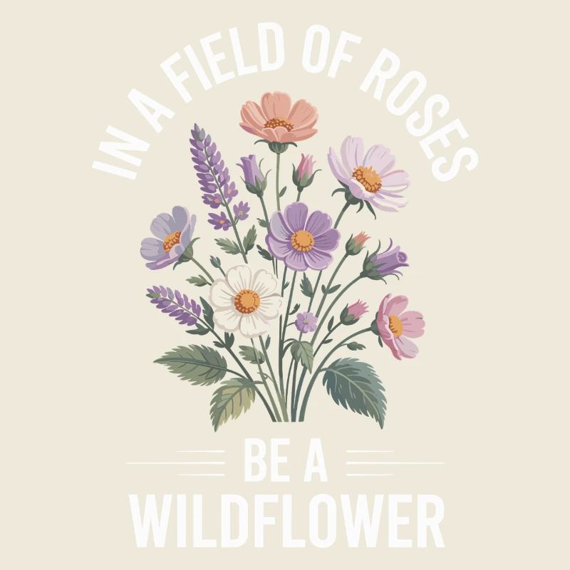Motif de fleurs sauvages avec la nature
