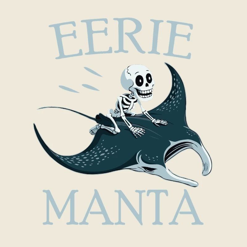 Squelette sur raie manta
