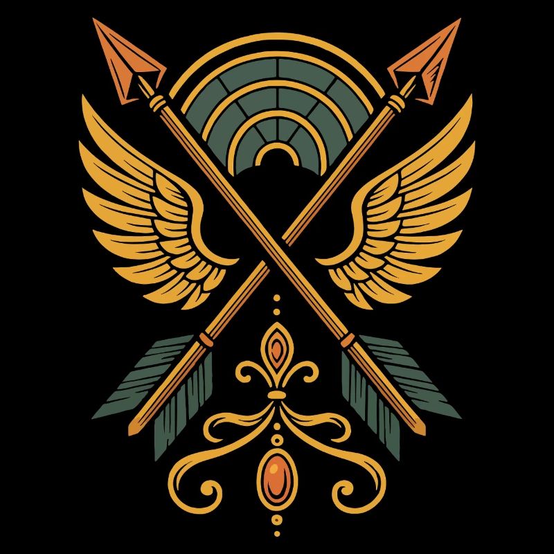 Bogenschießen Ziel Bogenschütze Bogenjagd Design