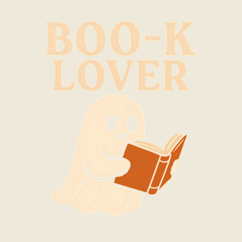 Cute Ghost Book Lover Print