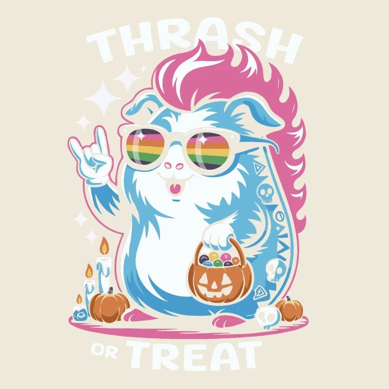 Effrayant cochon d’Inde hamster Halloween fun