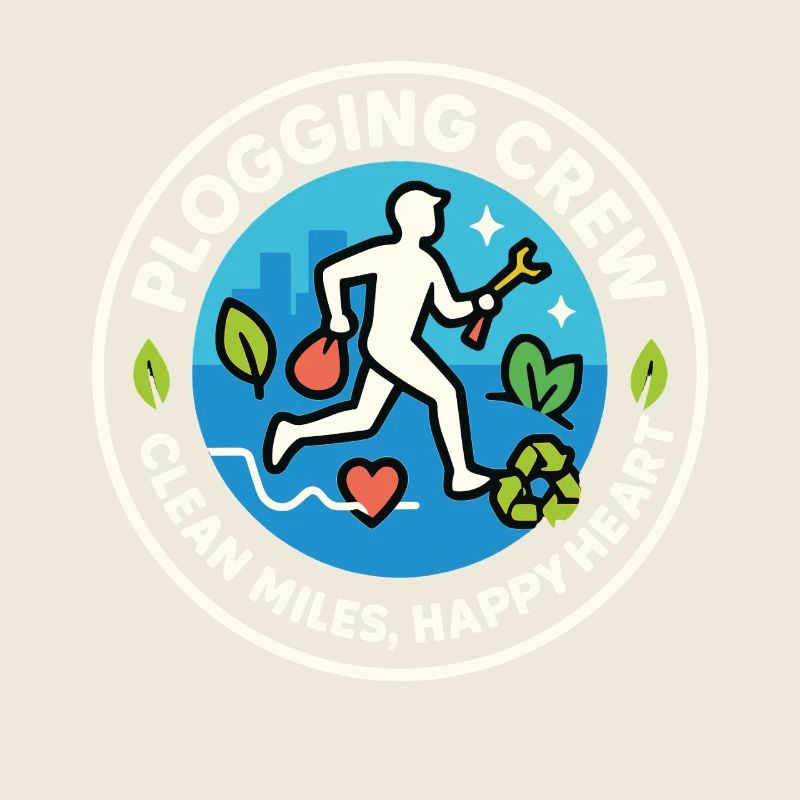 Plogging Crew Clean Miles Happy Heart