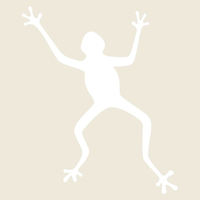 Silhouette de grenouille : tropicale, forêt tropicale