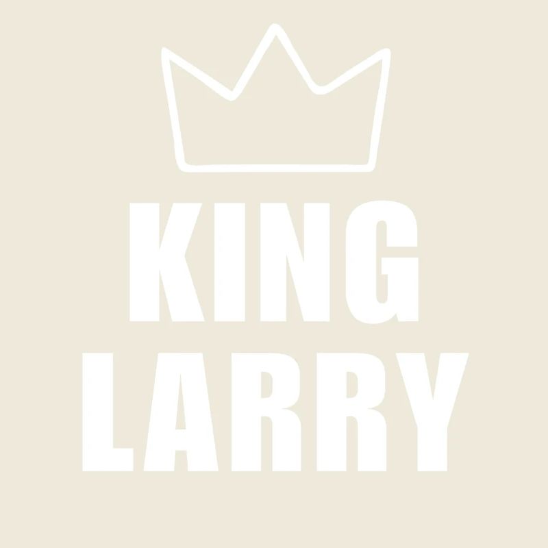 Larry Name mit Buchstabe L - King Crown Hemd