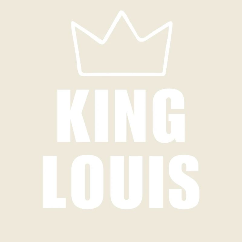 Louis Name mit Buchstabe L - King Crown Hemd