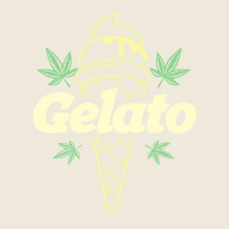 Gelato Leaf Icecream Cone 420 Aesthetic
