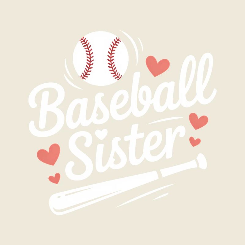 Baseball Saying Sister Funny Baseball Gift