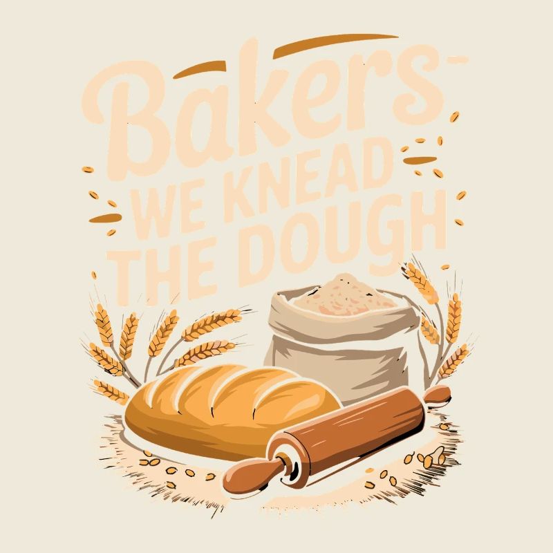  Bäcker Spruch Bakers We Knead The Dough Brot Teig