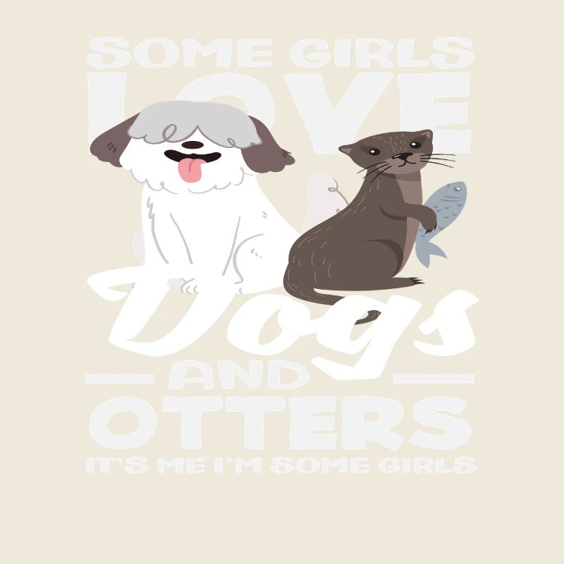 Funny sea otter dogs