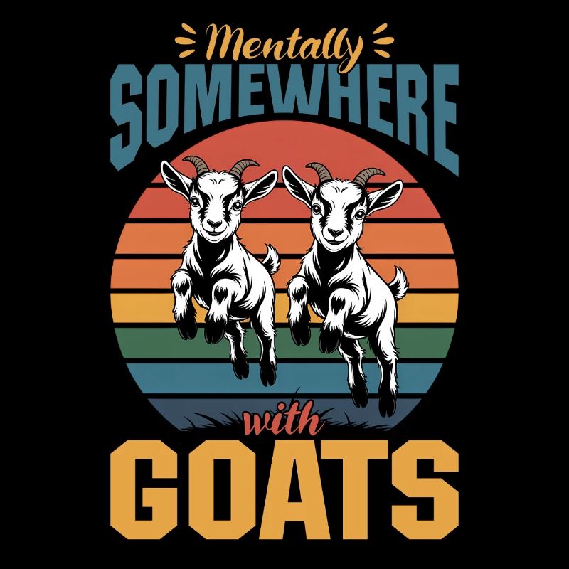 Drôle d’animal de la ferme chèvre