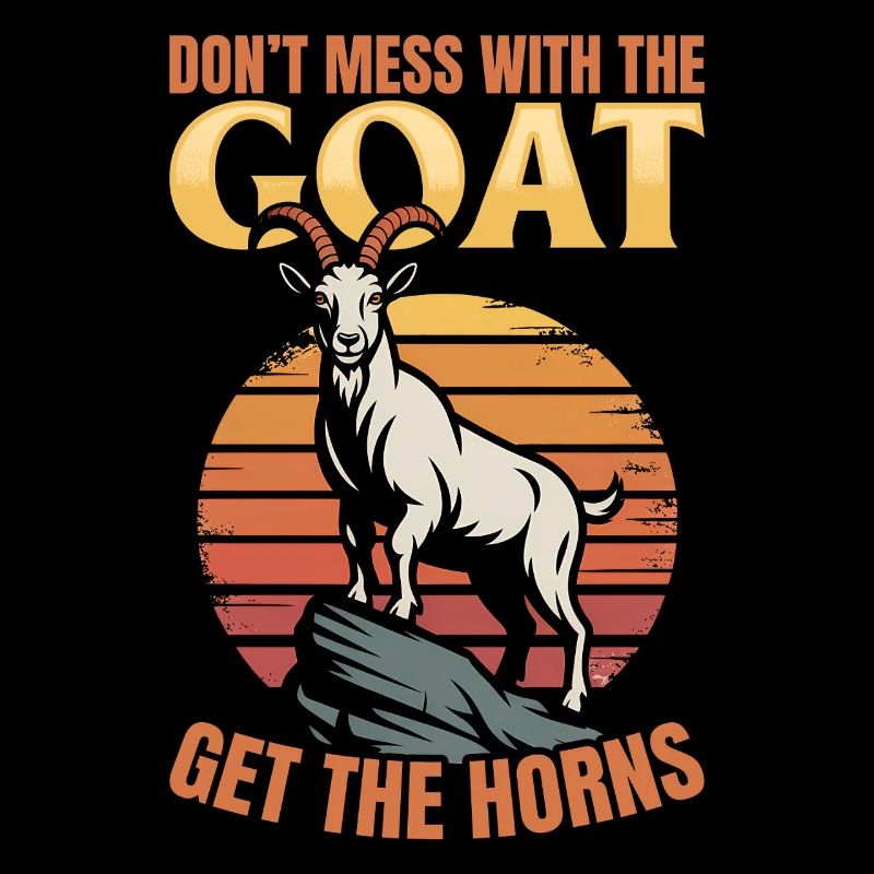 Drôle d’animal de la ferme chèvre