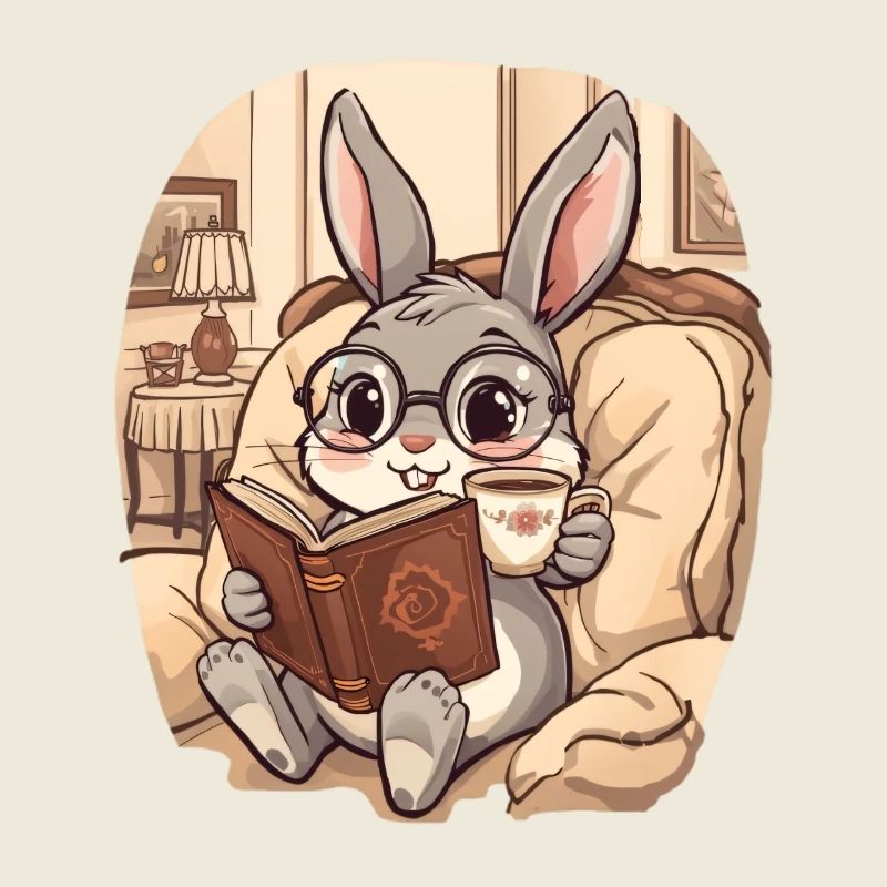 Soirée de lecture de lapin câlin