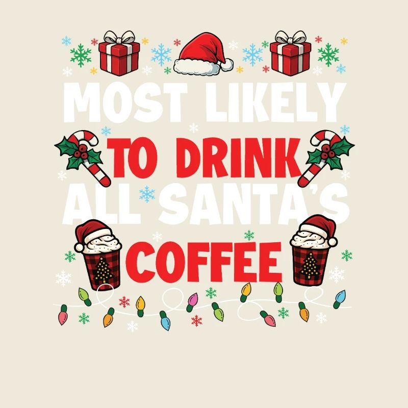 Trinken Sie am ehesten den ganzen Kaffee des Weihnachtsmanns