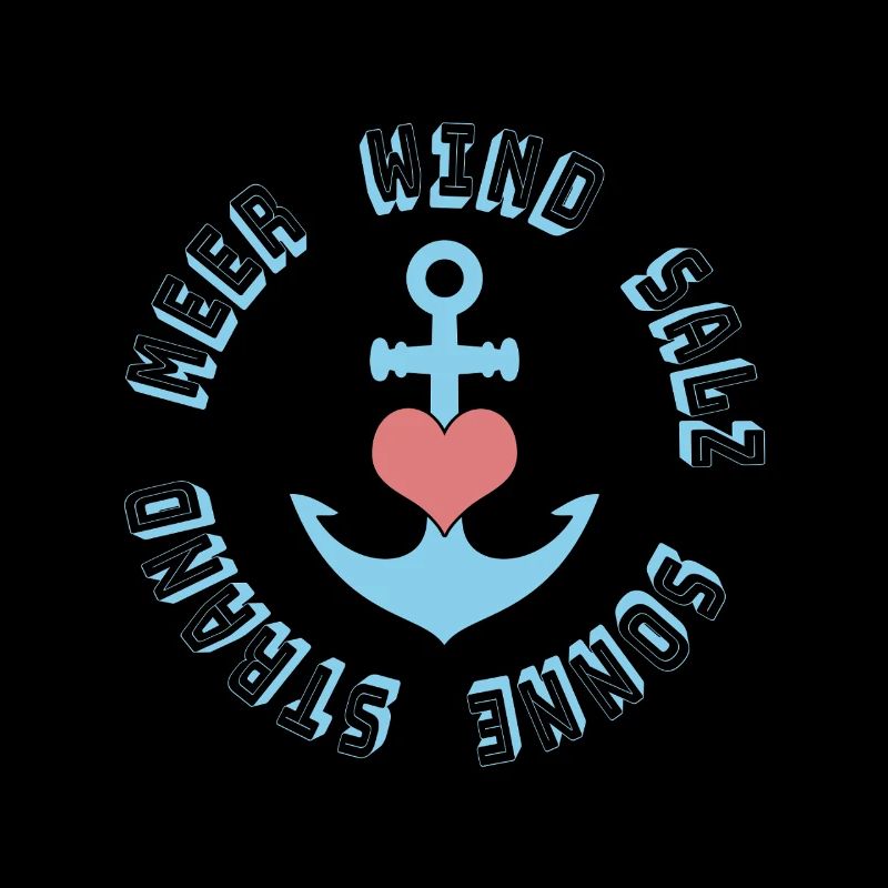 Sea, Wind & Sun – Maritime Anchor Heart