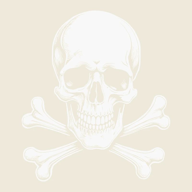 Crâne Jolly Roger classique