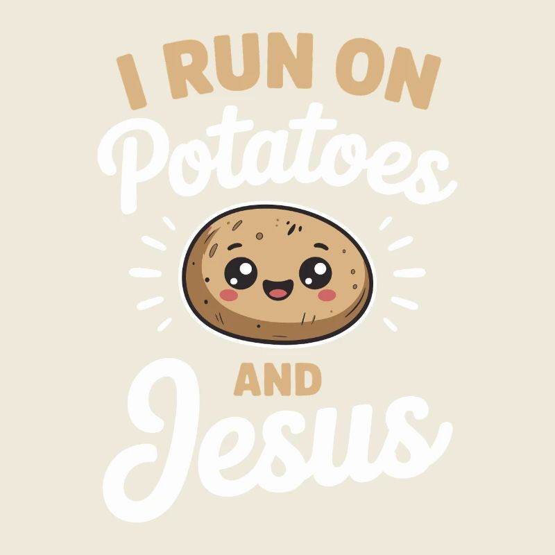 Je cours sur les pommes de terre et Jésus
