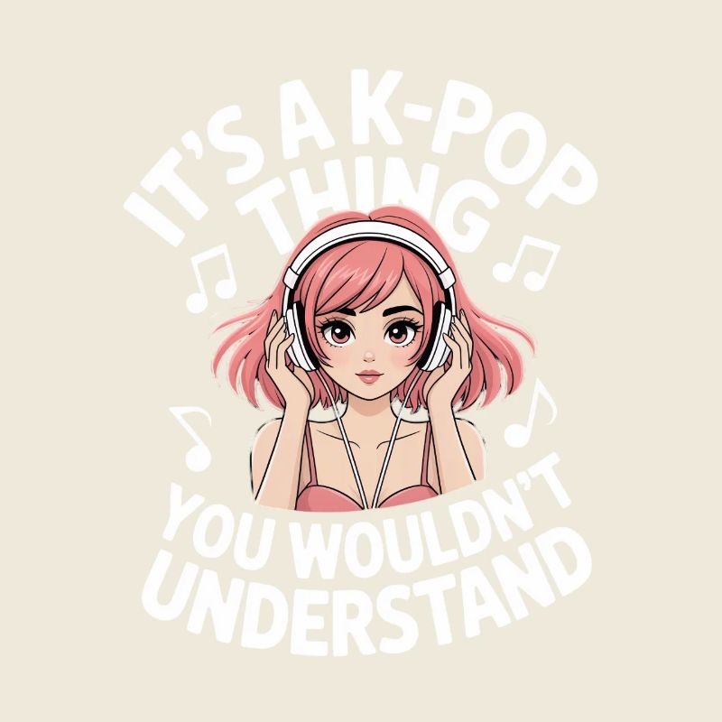 K-Pop Thing Funny Korea Music Anime