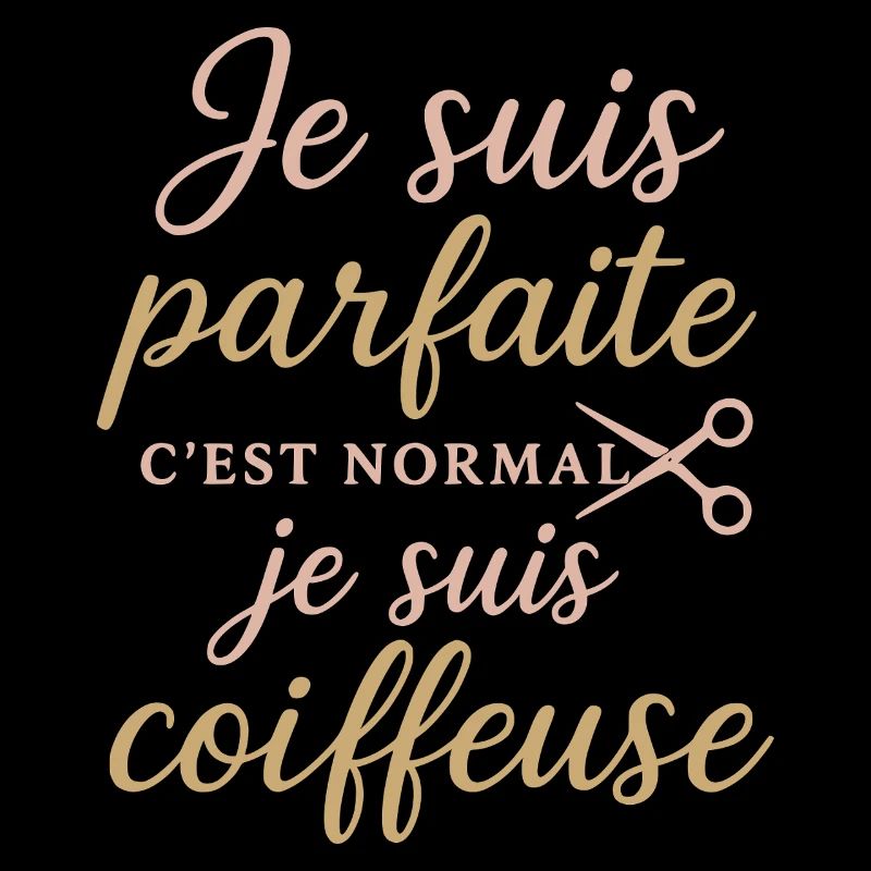 Ich bin perfekt, stolzer Friseur