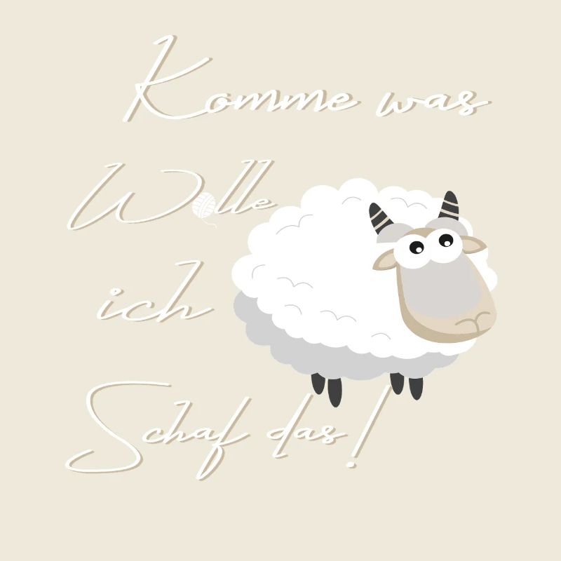 Kuscheliges Schaf Cartoon Spruch