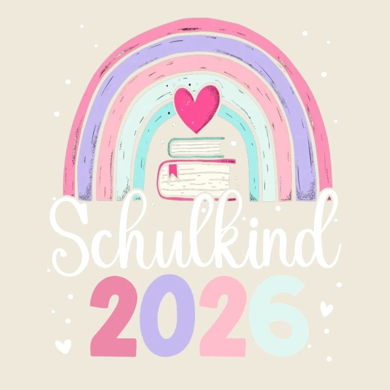 Schulkind 2026 Regenbogen