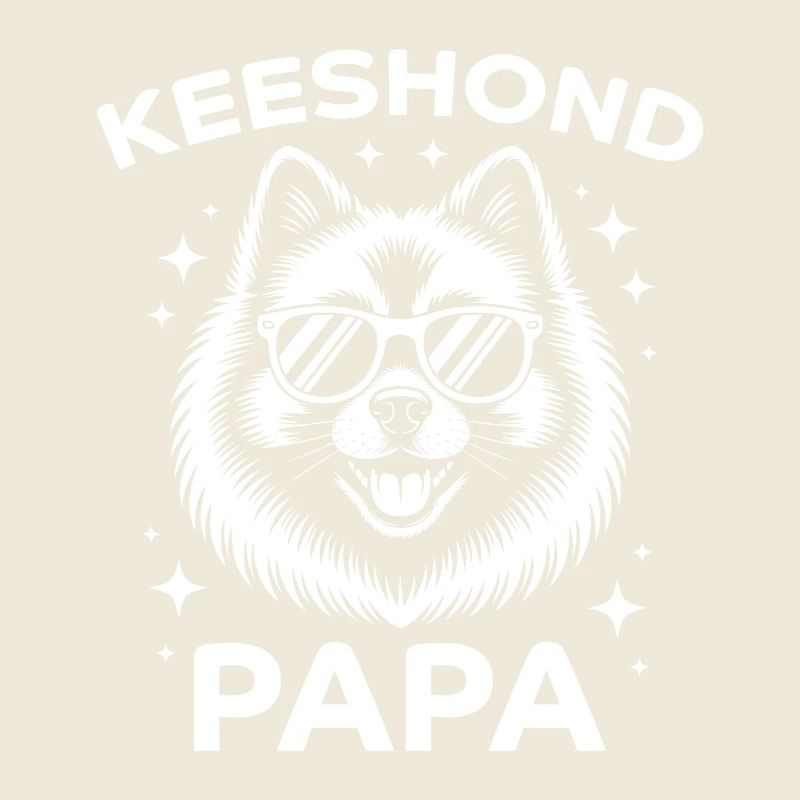 Keeshond Dire Papa Drôle Keeshond Cadeau