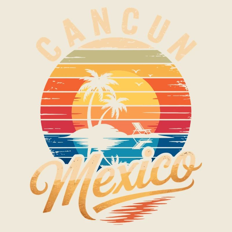 Cancun Retro Beach Sun