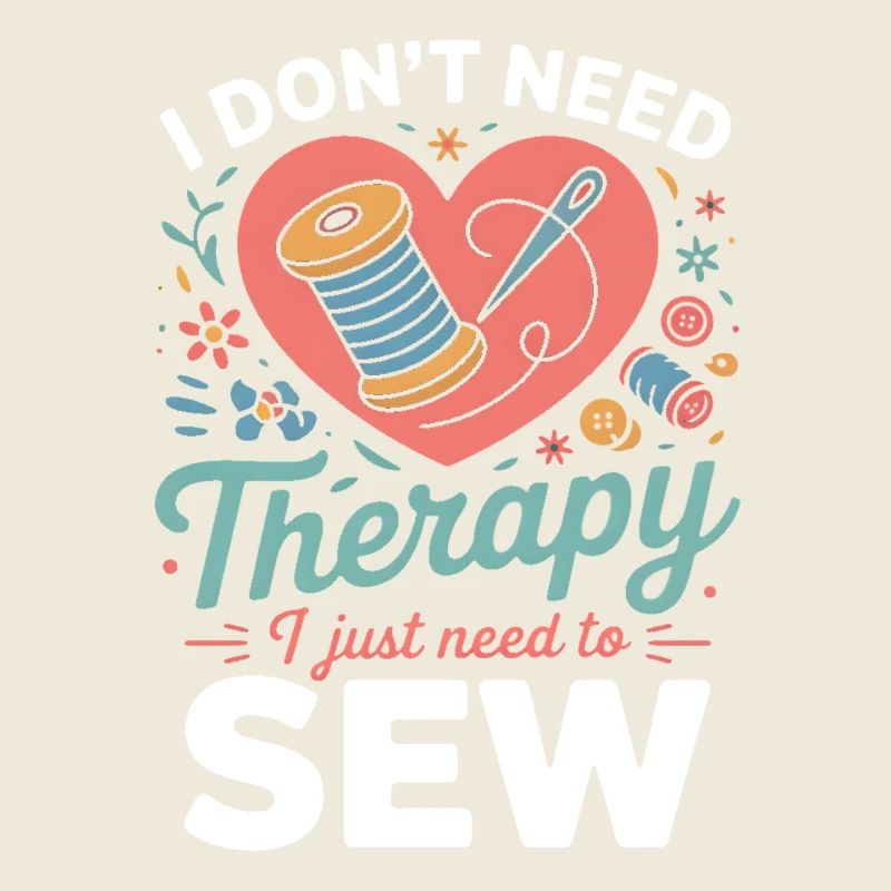 I Don’t Need Therapy Sew Heart
