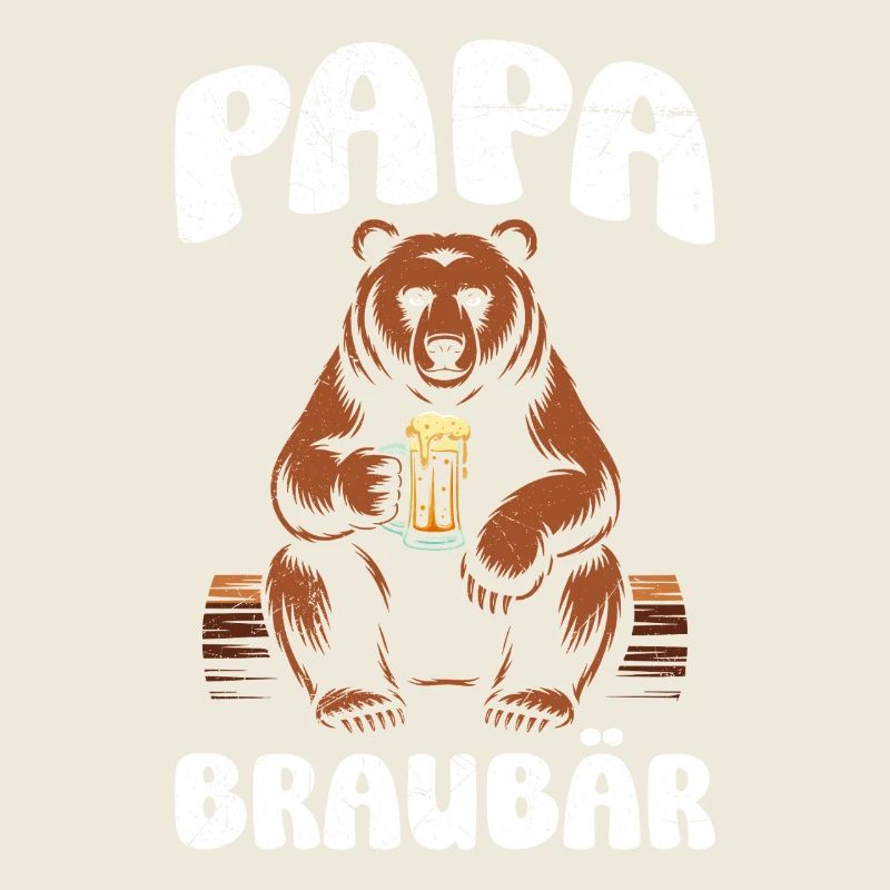 Werdender Vater PAPA BRAUBÄR Lustiges