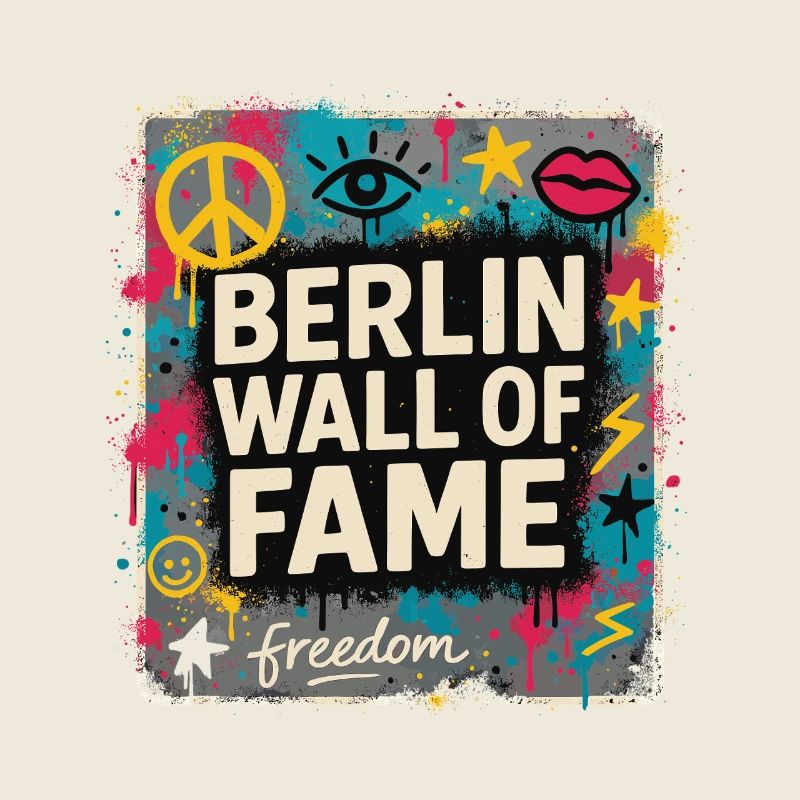 Mur de la renommée de Berlin Art de rue
