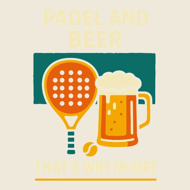 Padel And Beer That's Why I'm Here Fun