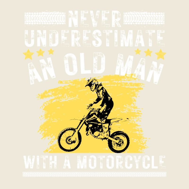Alter Mann Motorrad Zitat