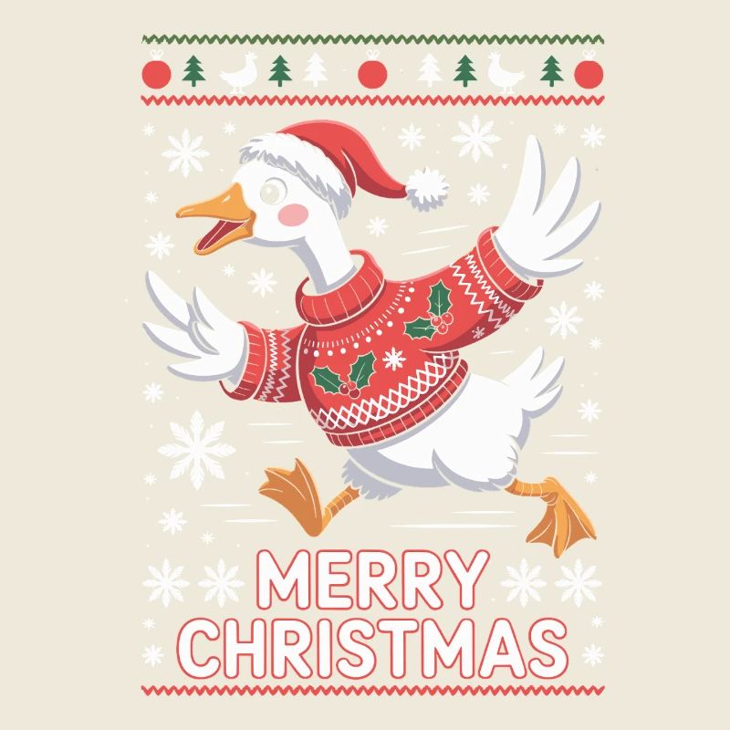 Weihnachtsgans im Pullover