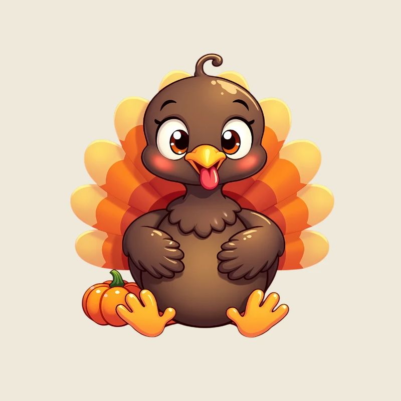 Bébé dinde de Thanksgiving