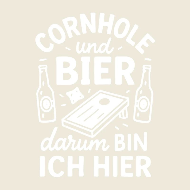 Cornhole et la bière - c’est pourquoi je suis ici