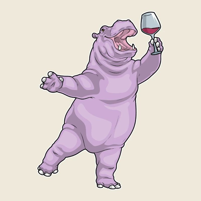 Vin rouge Hippopotame