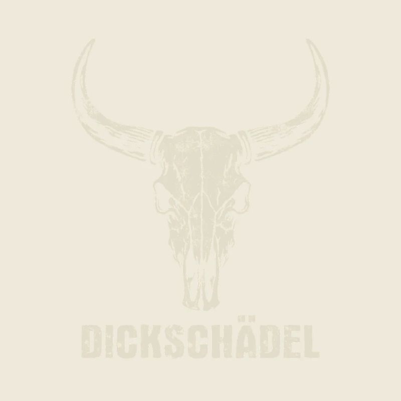 Stierkopf Schädel mit Hörnern - Dickschädel