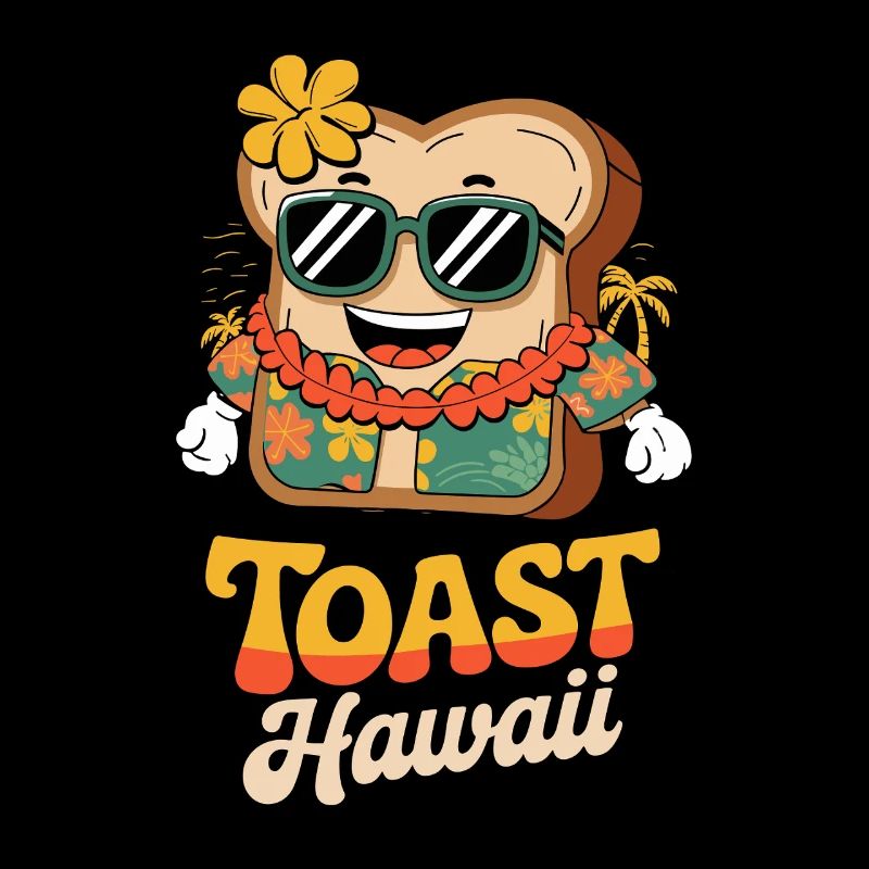 Toast Hawaii Retro Cool Strand Vibes