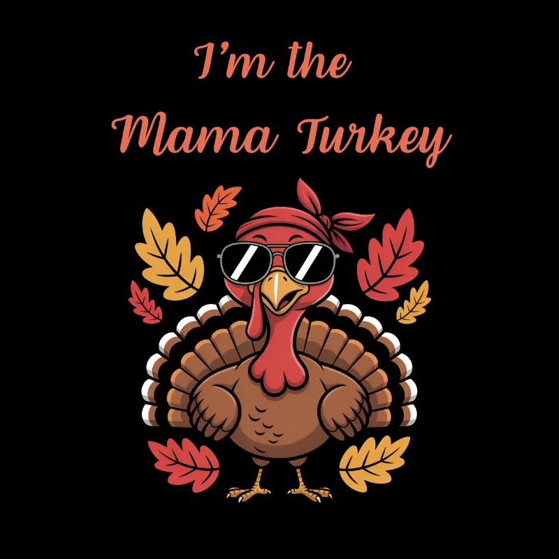 Ich bin das Mama Turkey Funny Thanksgiving Mom Design.