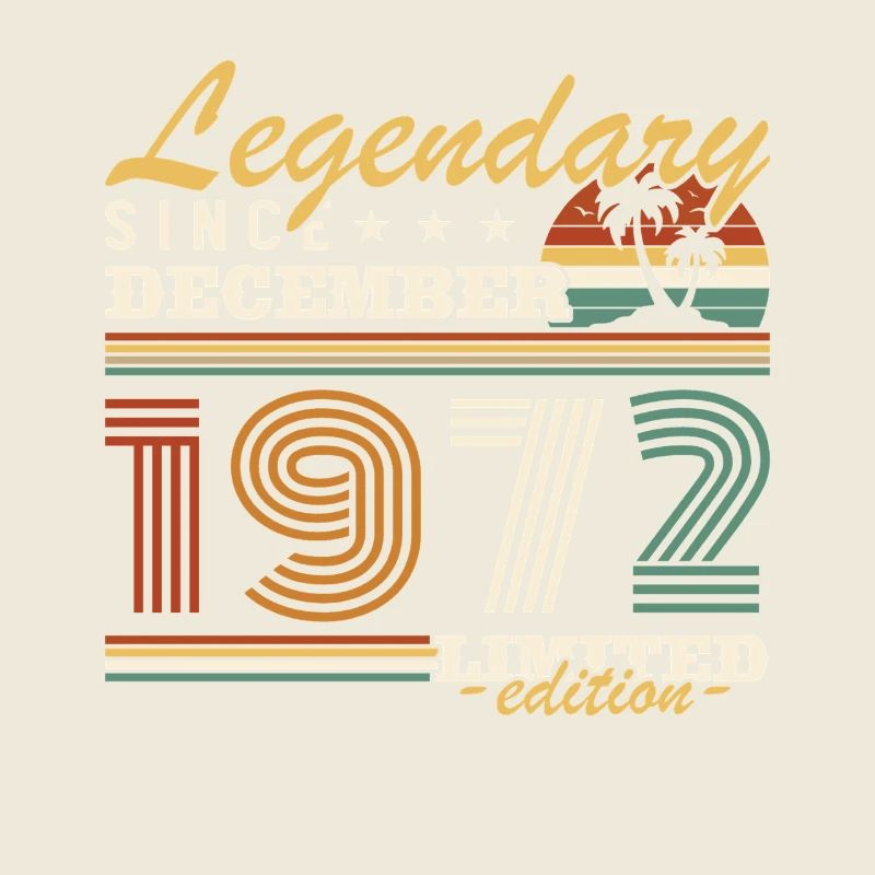 Dezember 1972 Vintage Geburtstagsgeschenk