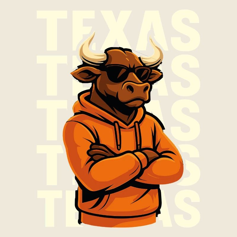 Cool bull Texas style
