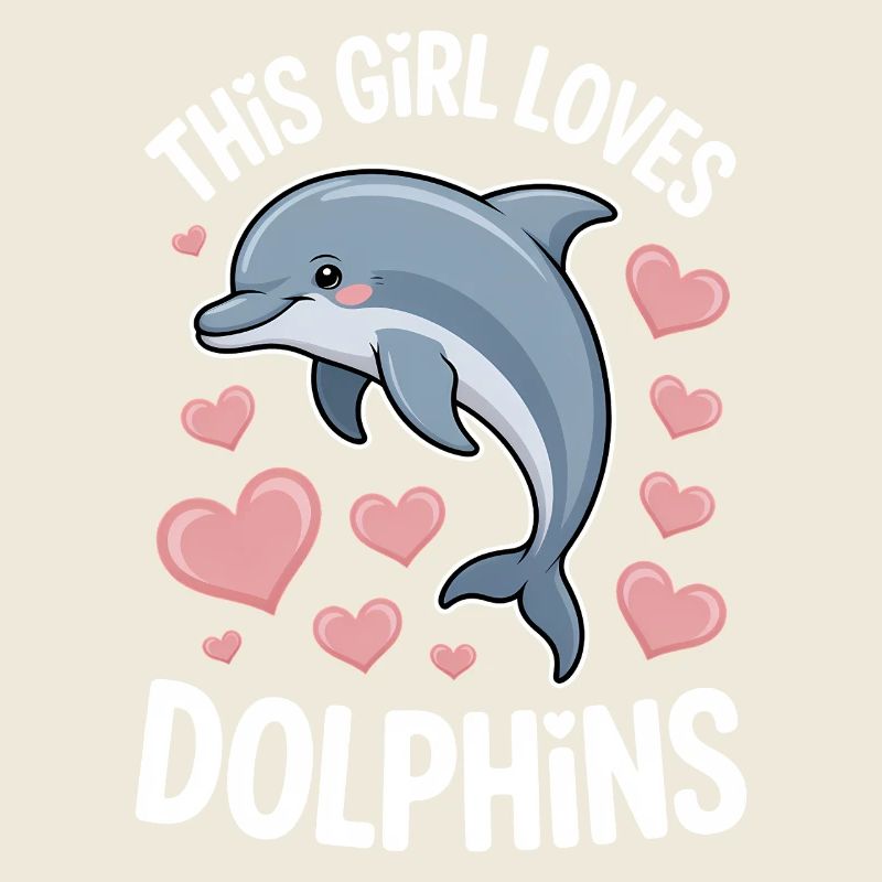 Delfin Spruch Mädchen Lustiges Delfin Geschenk