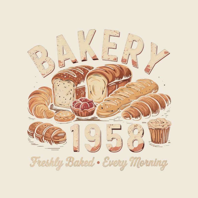 Bäckerei Werbung Vintage