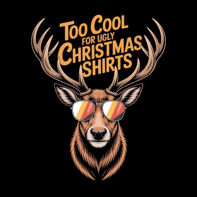 Hirsch mit Geweih Ugly christmas