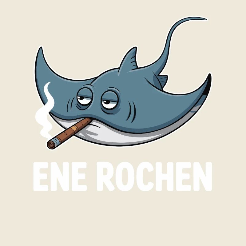 Ene Rochen Raucher Spruch Zigarette Kippe Rauchen