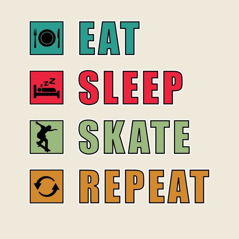 Manger dormir patiner Répéter
