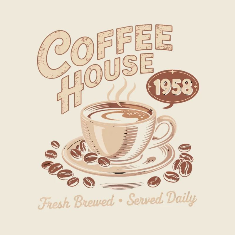 Publicité pour le café vintage