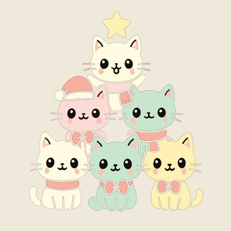 Cats Christmas Tree – Cute Xmas Cats