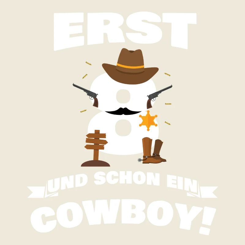 Erst 8 und schon Cowboy / Kinder Geschenkidee