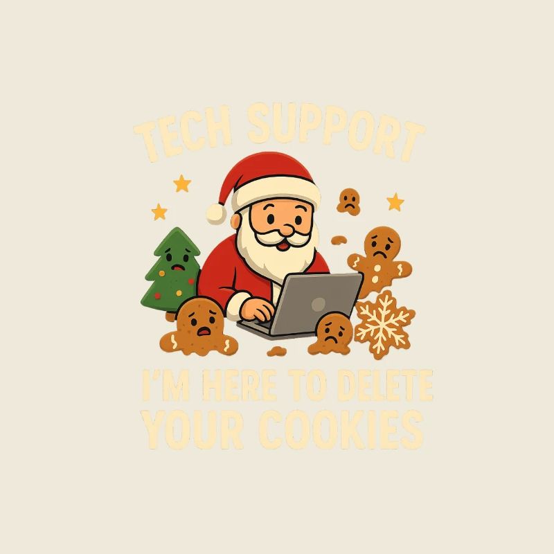 Tech Support I'm Here To Delete Your Cookies
